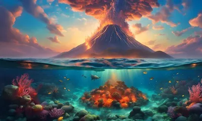 Загадочные формации на дне океана: фотографии вулканических образований