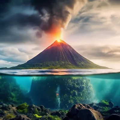 Фото на айфон с изображениями подводных вулканов
