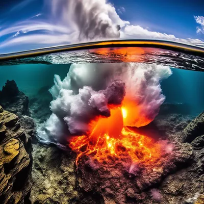 Подводные вулканы: потрясающие изображения для обоев