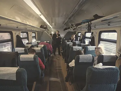 Путешествие в формате фото: Поезд Москва-Таллин в PNG