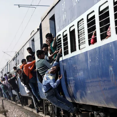 5. Увлекательные картинки индийских поездов