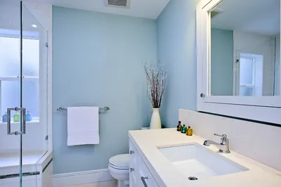 Фото покраски стен в ванной комнате: скачать бесплатно