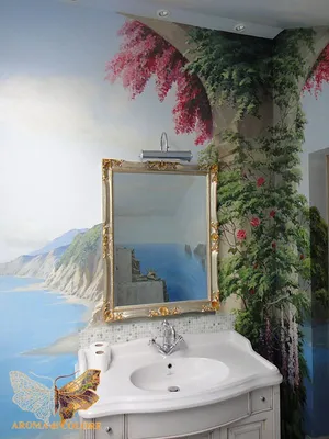 Фото покраски стен в ванной: выберите размер