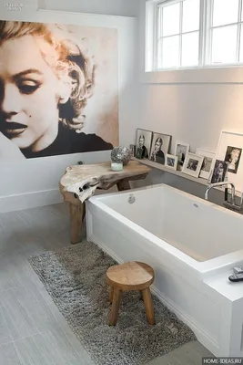 Фото ванной комнаты с пастельными оттенками стен
