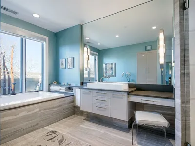 Покраска ванной комнаты фотографии