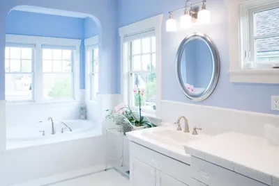 Идеи для покраски ванной комнаты: фото с разными финишами