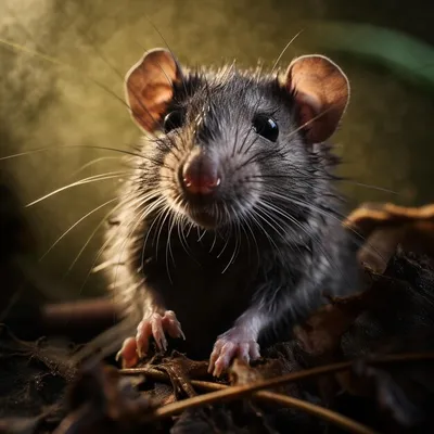 Изображение полевой крысы в формате PNG – размер M