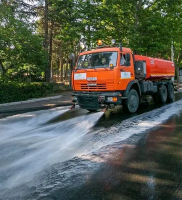 Изображение поливальной машины, работающей в режиме сокращенного полива