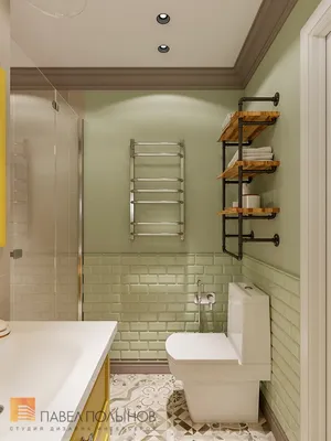 Полки для ванной комнаты: фотографии современных решений