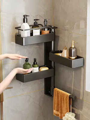 Полки для ванной комнаты: фотографии с различными вариантами установки