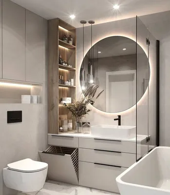 Эстетика и практичность: полочки для ванной комнаты
