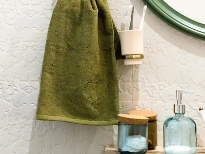 Арт полотенец в ванной