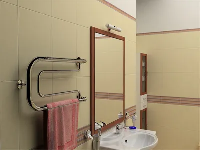 19) Фото Полотенцесушитель в ванной: скачать изображения в разных цветовых решениях