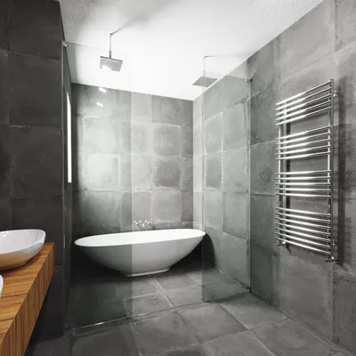 Полотенцесушитель водяной в ванной - выберите размер изображения и формат для скачивания (JPG, PNG, WebP)