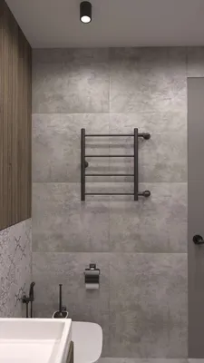Full HD изображение полотенцесушителя в ванной комнате
