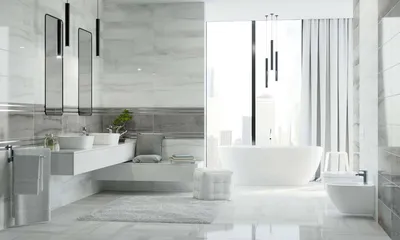 Вдохновляющие идеи для ванной комнаты с польской плиткой