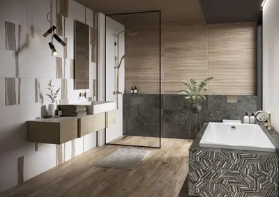 Фотографии ванных комнат с различными вариантами польской плитки