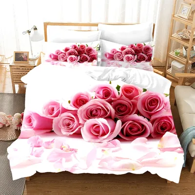 Фото постельного белья с розами: нежность и стиль в каждом пикселе