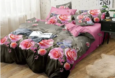 Красивые розы на постельном белье: облачитесь в природу