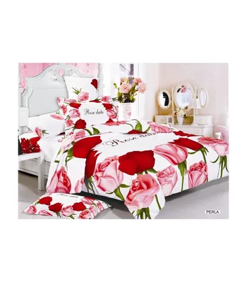 Фотография постельного белья с розами: уютная зона комфорта и красоты