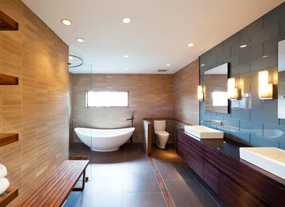 Потолочные светильники в ванной комнате: фото и изображения