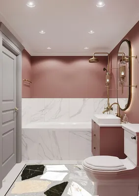 Эстетика ванной комнаты: потолочные светильники на фото