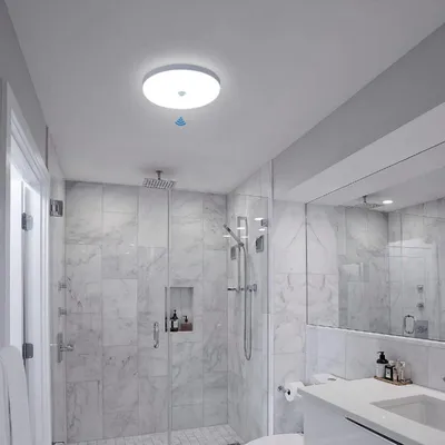 Фото потолочных светильников в ванной комнате 2024