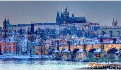 Зимние виды Праги: Фотографии для скачивания