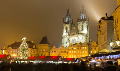 Зимние виды Праги: Фотки для скачивания