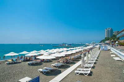 Арт-фото пляжа Абхазии