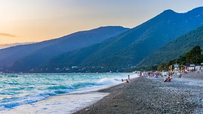Фотографии пляжа Абхазии для скачивания