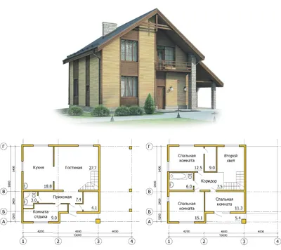 HD фотографии проектов деревянных домов