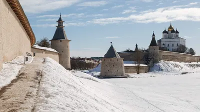 Волшебство зимы в Пскове: Фотографии и изображения для скачивания