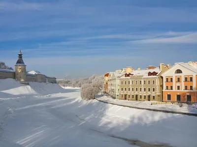 Зимний калейдоскоп Пскова: Фото для загрузки в PNG формате