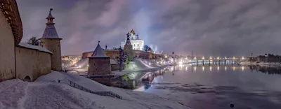 Зимние моменты Пскова: Фотографии в разрешении высокой четкости