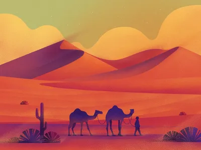 Тайны песчаных следов: Отпечатки времени в пустынном пейзаже