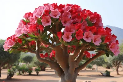 Фотография пустынной розы с привлекательным освещением
