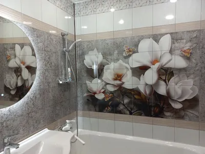 Фото ПВХ панелей для ванной и туалета в разных вариантах