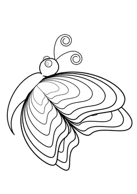 Картинка радужной бабочки для использования в дизайне