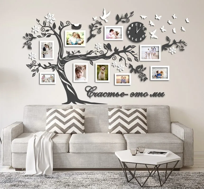 Родословное дерево семьи на стене своими руками | Family tree painting, Family tree wall, Tree wall