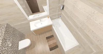 Красивые фото ванной комнаты с различными вариантами раскладки плитки