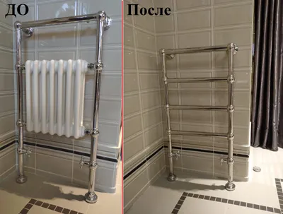 Идеи для оригинального расположения полотенцесушителя в ванной