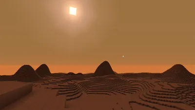 Full HD фотография рассвета на Марсе
