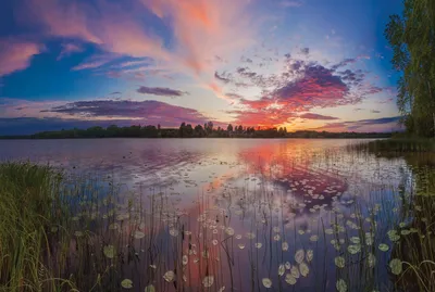 Новые фото рассвета на озере: все форматы для бесплатного скачивания