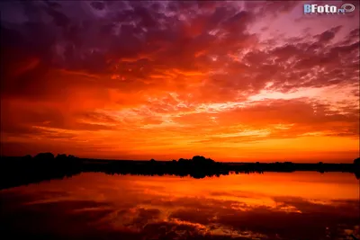 Фотография с магическим Рассветом на озере