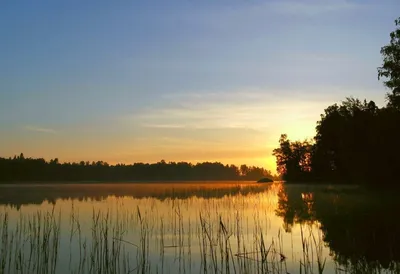 Фоны рассвета на озере: бесплатно скачать в HD качестве
