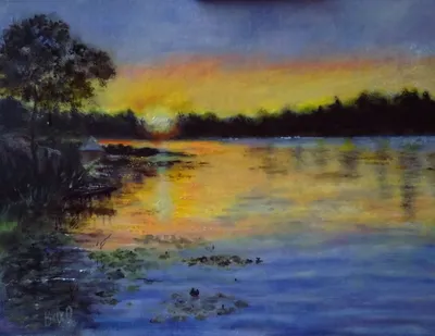 Фото с неповторимым Рассветом на озере