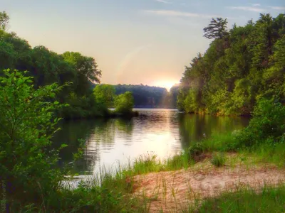Рассвет на реке – бесплатные фото в высоком разрешении