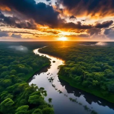 Фото рассвета на реке – невероятная красота в формате PNG