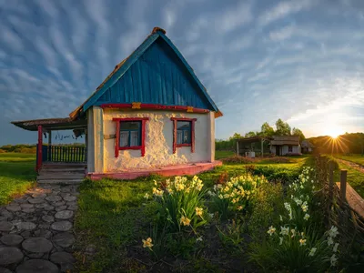 Фотография рассвета в деревне: краски и сны